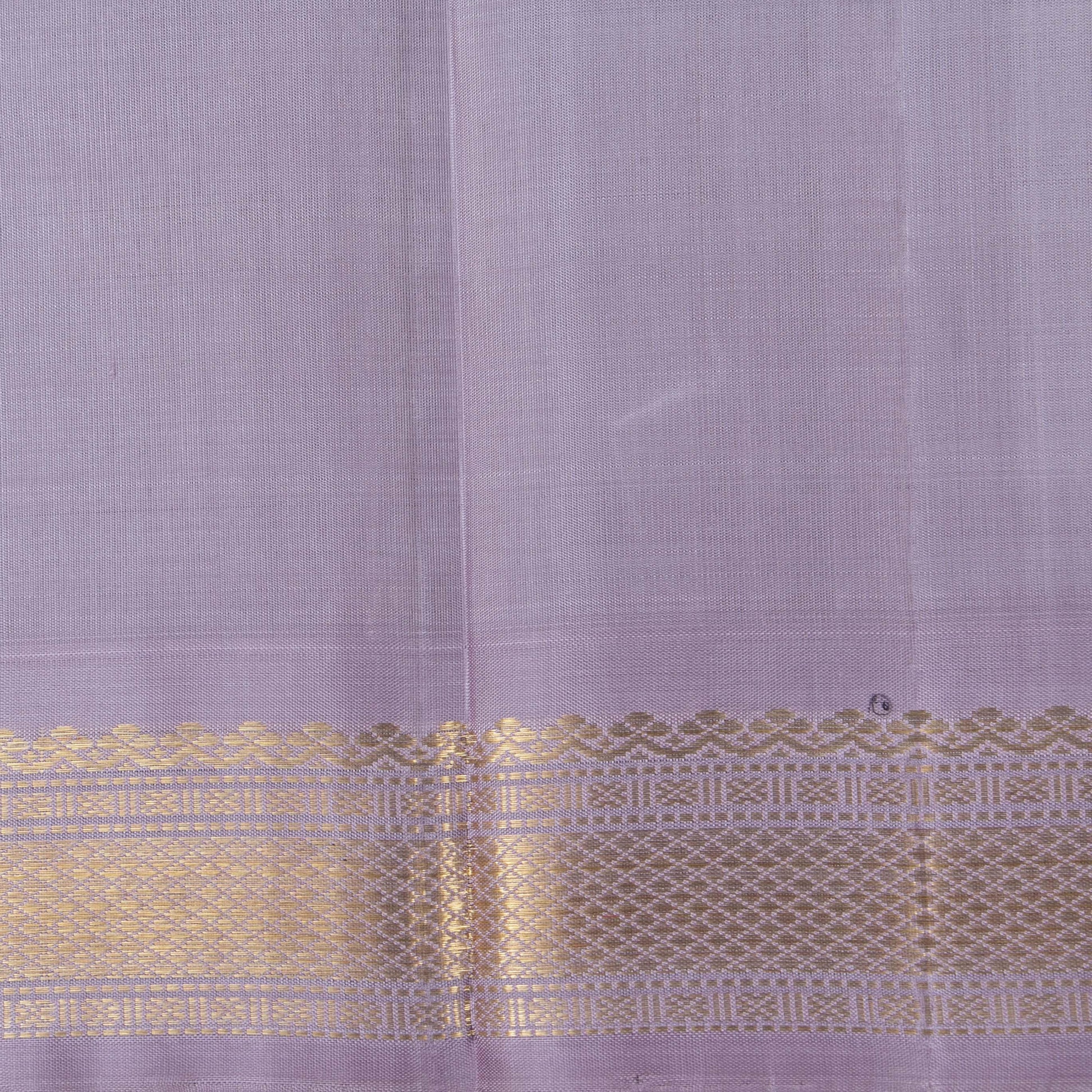 Black And Lilac Kanchipuram Silk Saree With Small Border Handwoven Pure Silk For Festive Wear PV NYC 1203 - Silk Sari - Panjavarnam PV NYC 1203