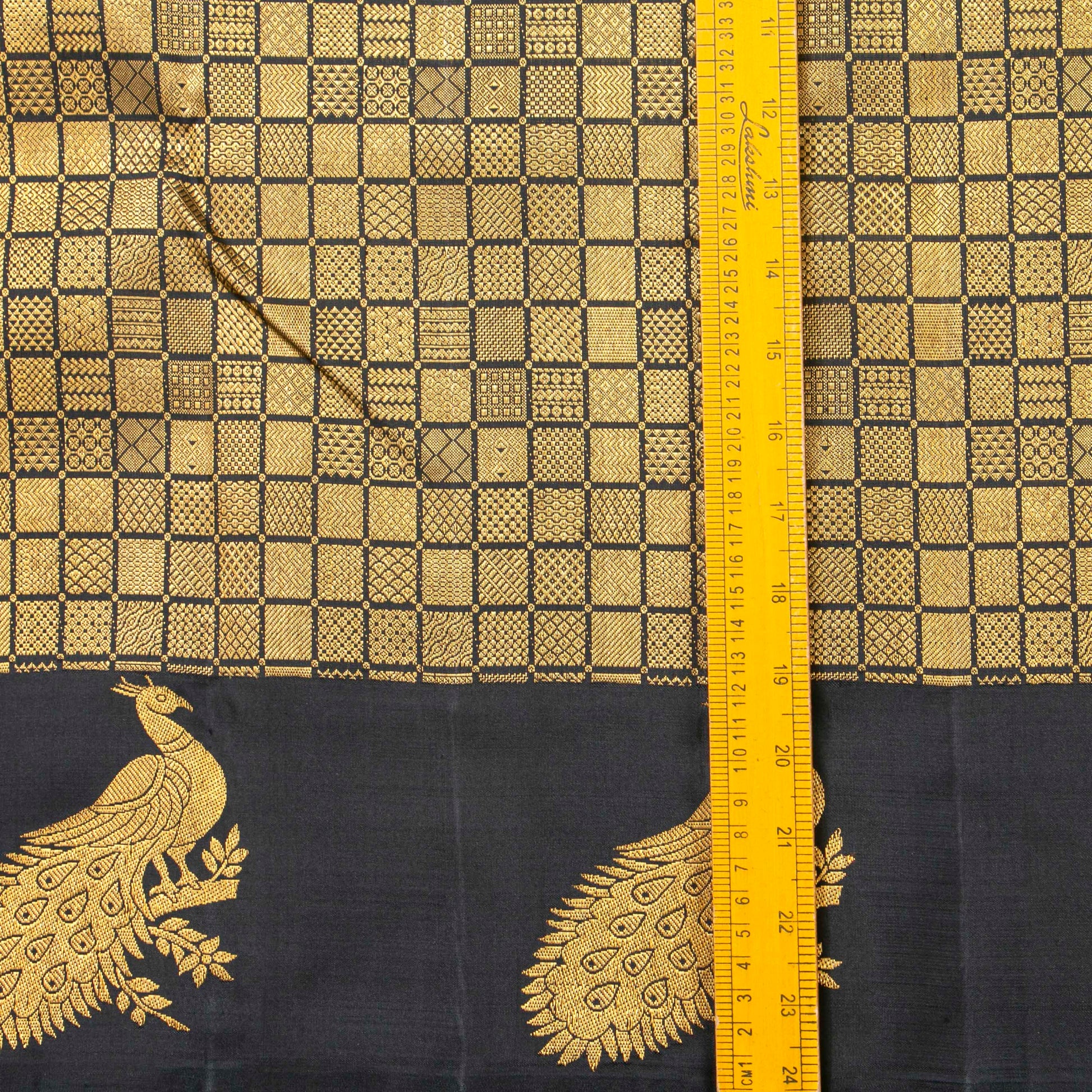 Black And Pastel Mauve Kanchipuram Silk Saree For Party Wear PV NYC 1509 - Silk Sari - Panjavarnam PV NYC 1509