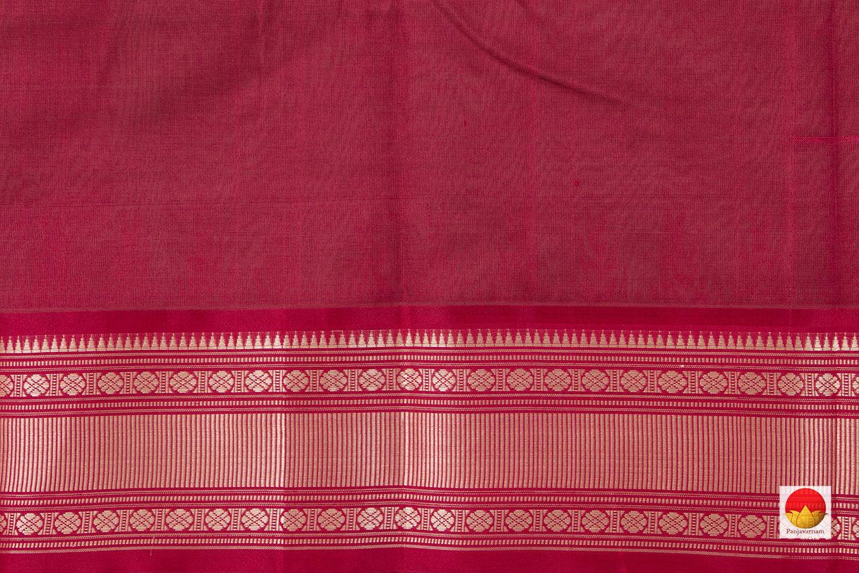 Black And Red Kanchi Silkcotton Saree For Office Wear PV KSC 1232 - Silk Cotton - Panjavarnam