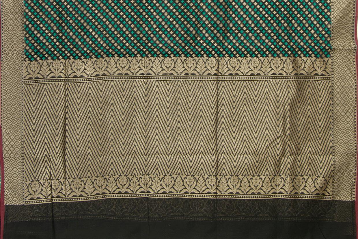Black Banarasi Silk Cotton Saree For Party Wear PSC NYC 1116 - Silk Cotton - Panjavarnam