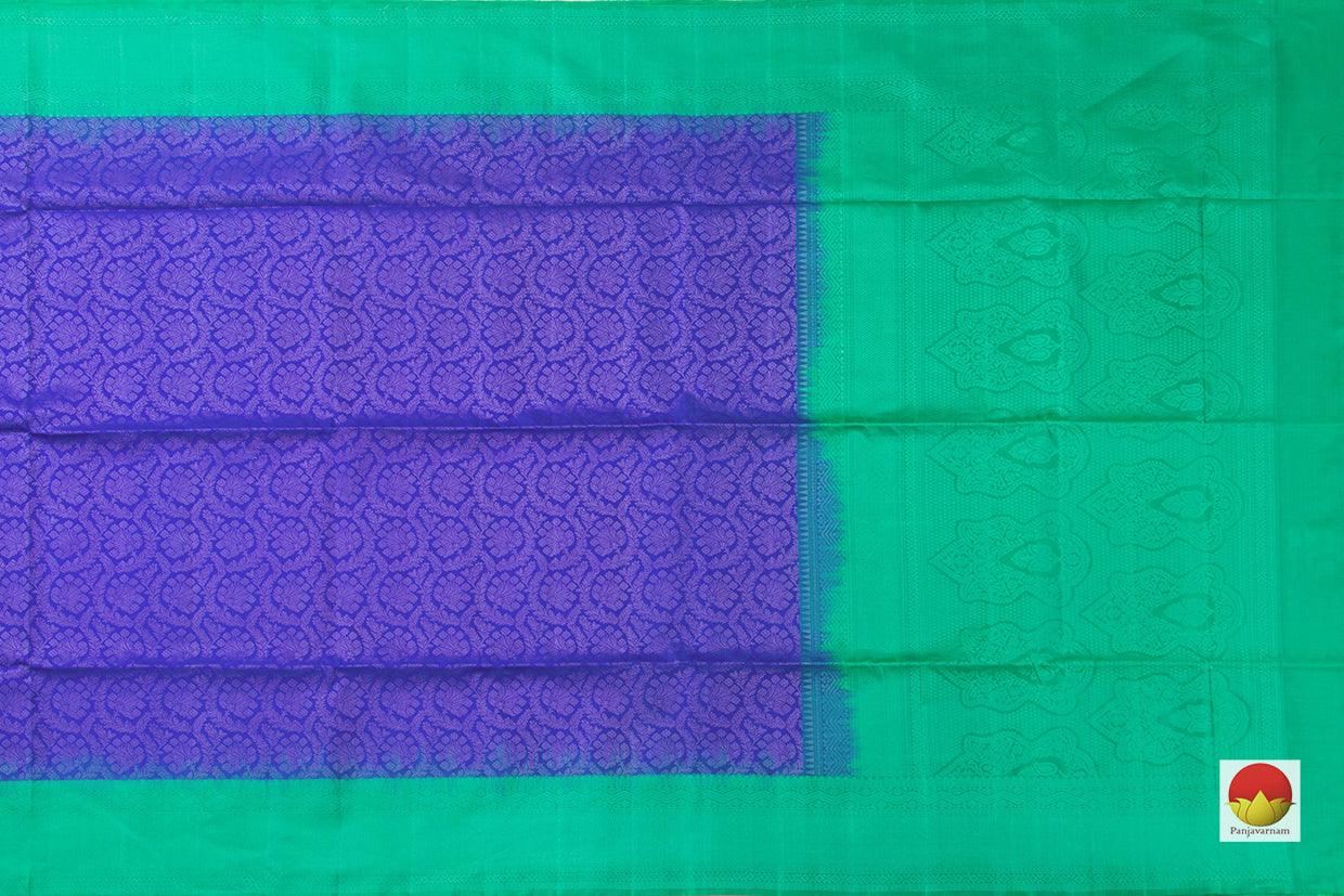 Blue And Green Handwoven Soft Silk Saree Pure Silk For Festive Wear PV RSP 117 - Silk Sari - Panjavarnam PV RSP 117