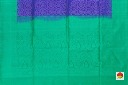 Blue And Green Handwoven Soft Silk Saree Pure Silk For Festive Wear PV RSP 117 - Silk Sari - Panjavarnam PV RSP 117