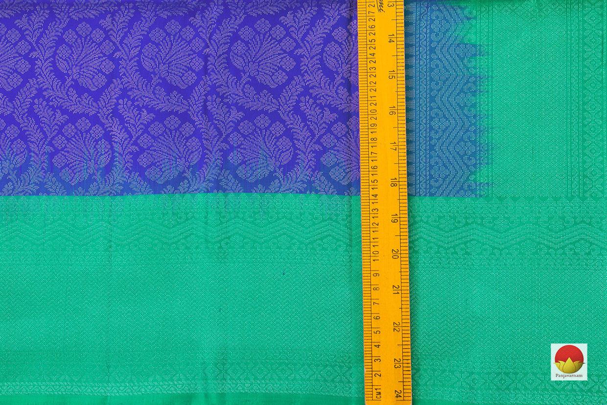 Blue And Green Handwoven Soft Silk Saree Pure Silk For Festive Wear PV RSP 117 - Silk Sari - Panjavarnam PV RSP 117