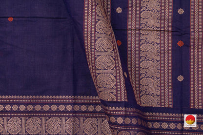 Blue Kanchi Cotton Saree For Office Wear PV KC 372 - Cotton Saree - Panjavarnam