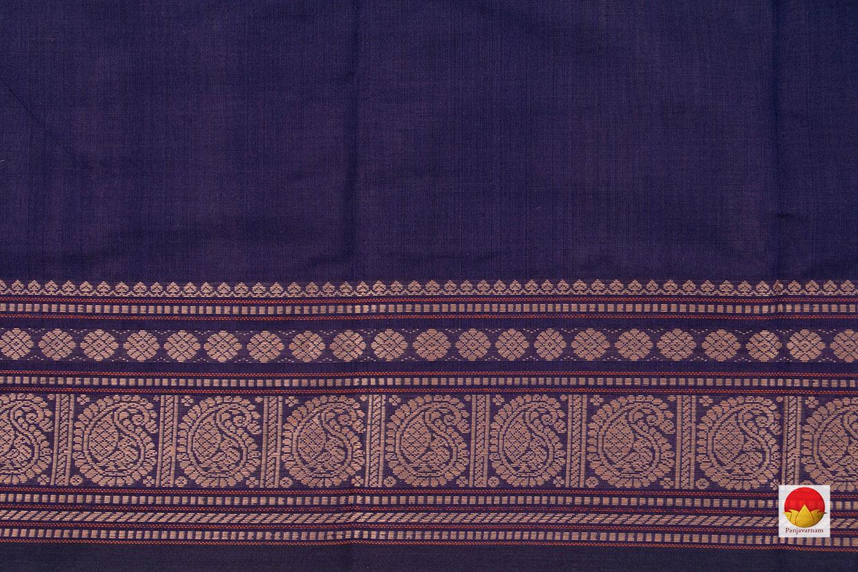 Blue Kanchi Cotton Saree For Office Wear PV KC 372 - Cotton Saree - Panjavarnam
