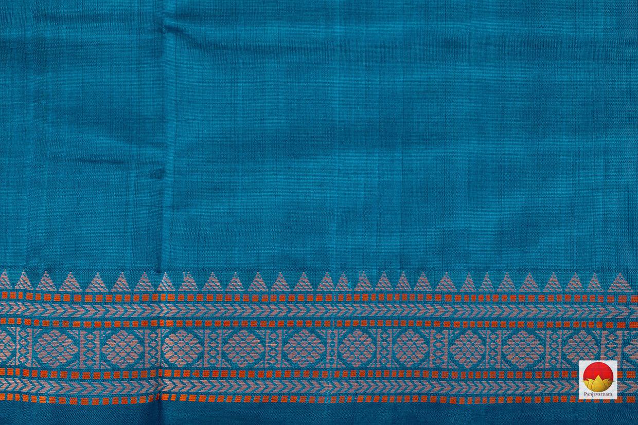 Blue Kanchi Silkcotton Saree For Office Wear PV KSC 1231 - Silk Cotton - Panjavarnam PV KSC 1231