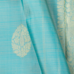 Blue Kanchipuram Silk Saree For Festive Wear PV NYC 1564 - Silk Sari - Panjavarnam PV NYC 1564