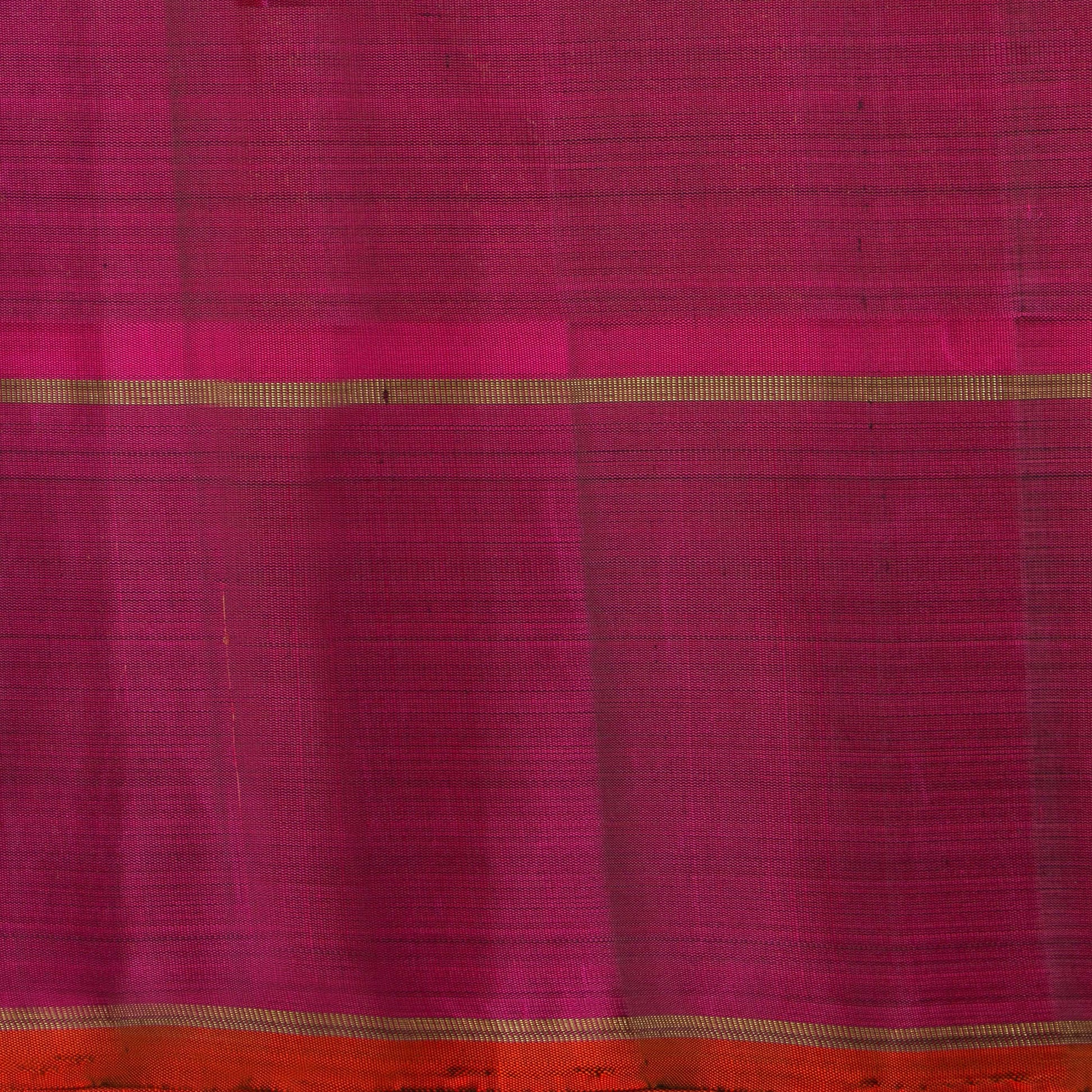 Bottle Green And Magenta Kanjivaram Silk Saree With Medium Border For Wedding Wear PV NYC 1254 - Silk Sari - Panjavarnam PV NYC 1254