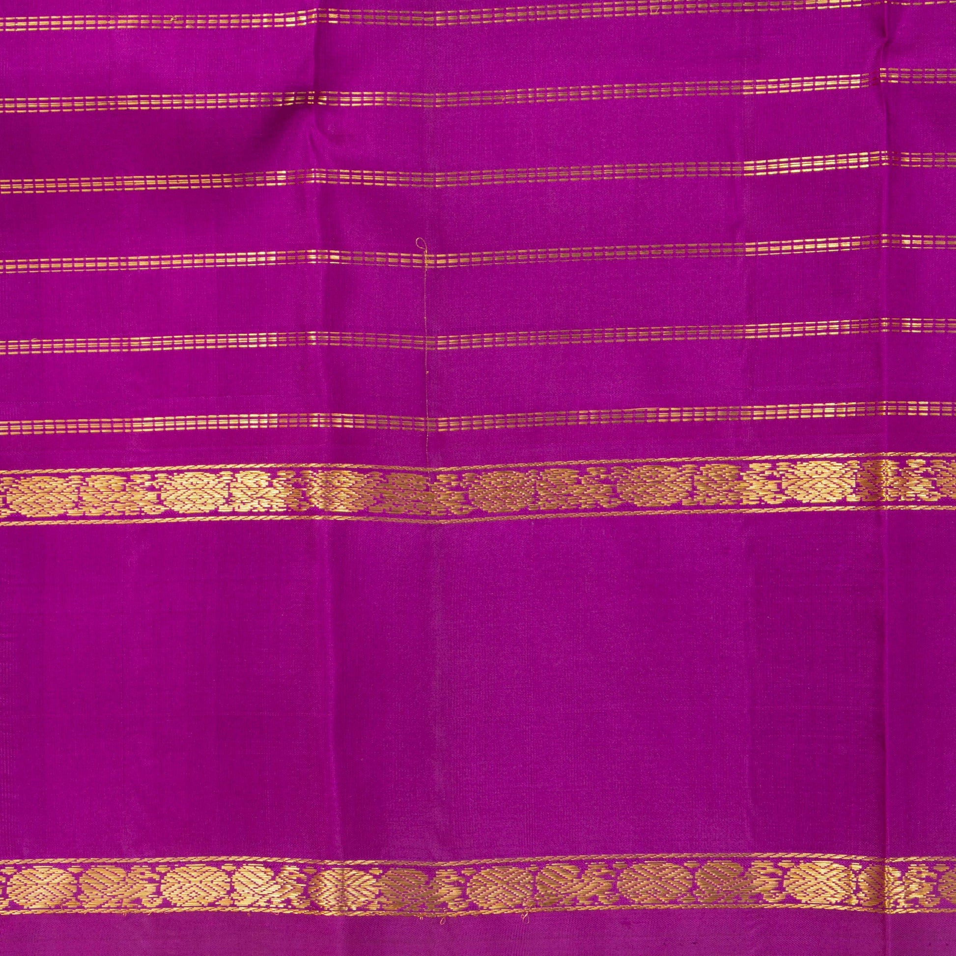 Bottle Green Kanchipuram Silk Saree With Contrast Blouse For Wedding Wear PV NYC 1292 - Silk Sari - Panjavarnam PV NYC 1292