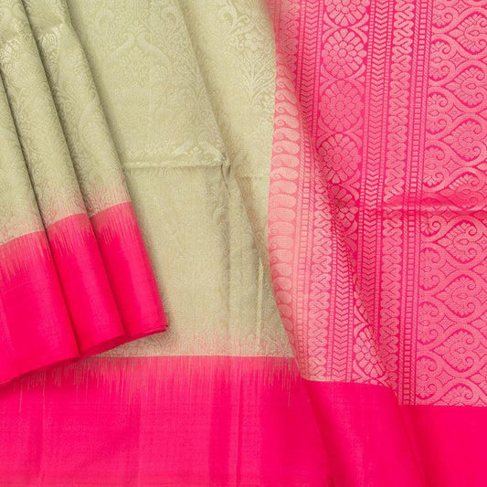 Elachi Green Handwoven Soft Silk Saree Pure Silk For Office Wear PV RSP 104 - Silk Sari - Panjavarnam PV RSP 104