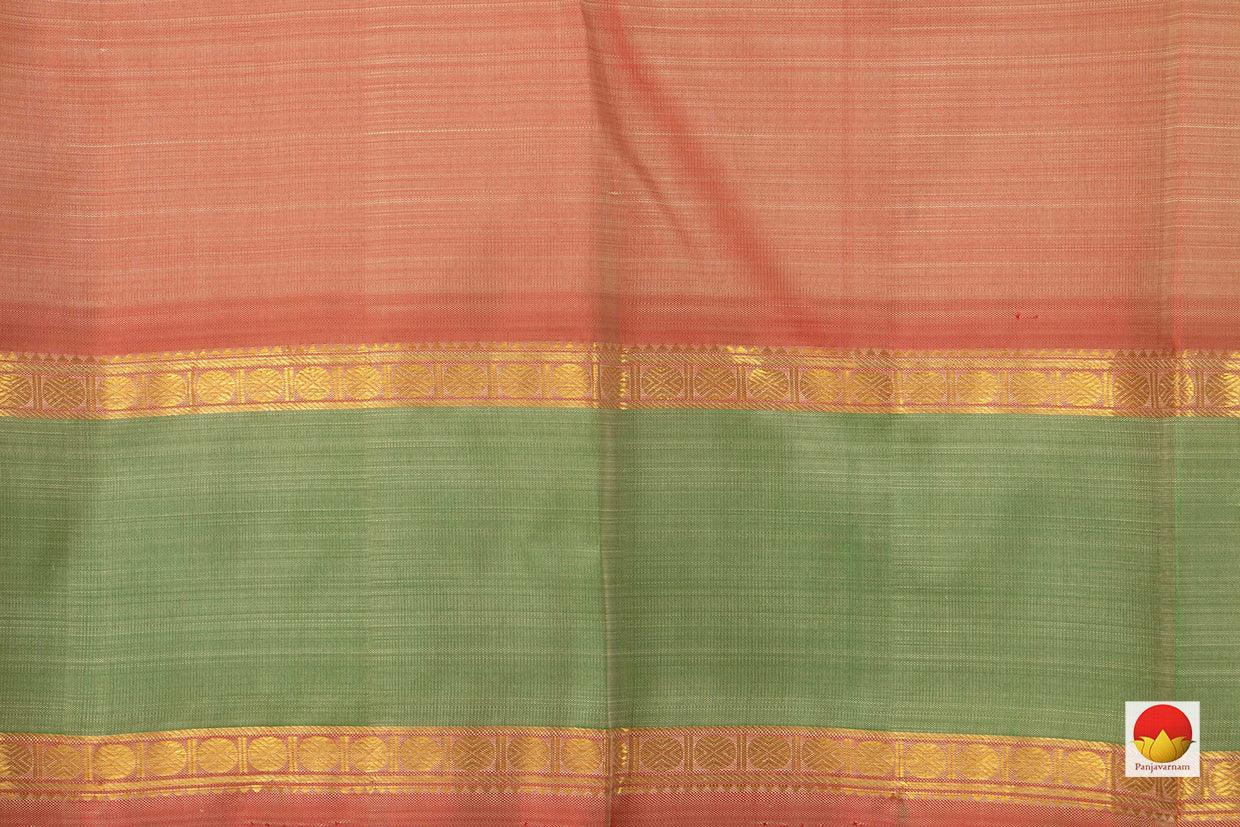 Elachi Green Kanchipuram Silk Saree Handwoven Pure Silk Pure Zari For Wedding Wear PV NYC 838 - Silk Sari - Panjavarnam PV NYC 838