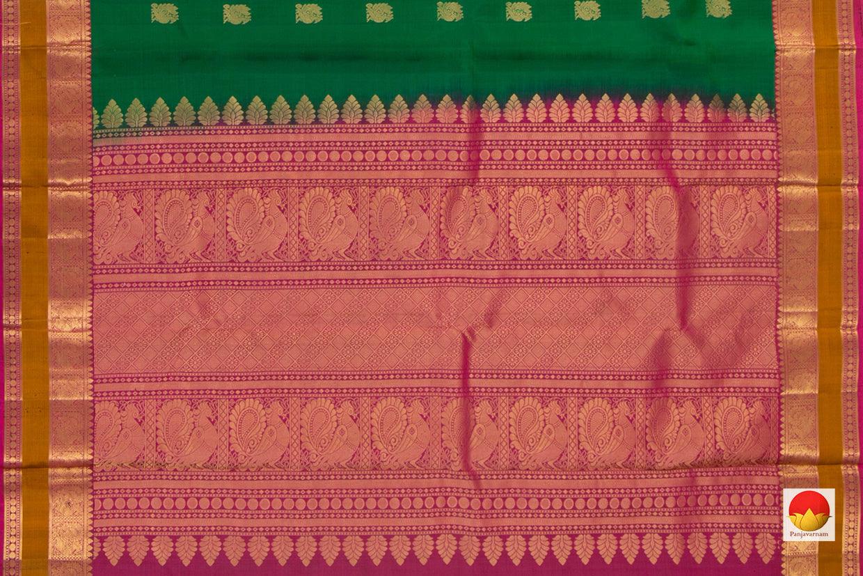 Green And Magenta Handwoven Soft Silk Saree Pure Silk For Festive Wear PV RSP 106 - Silk Sari - Panjavarnam
