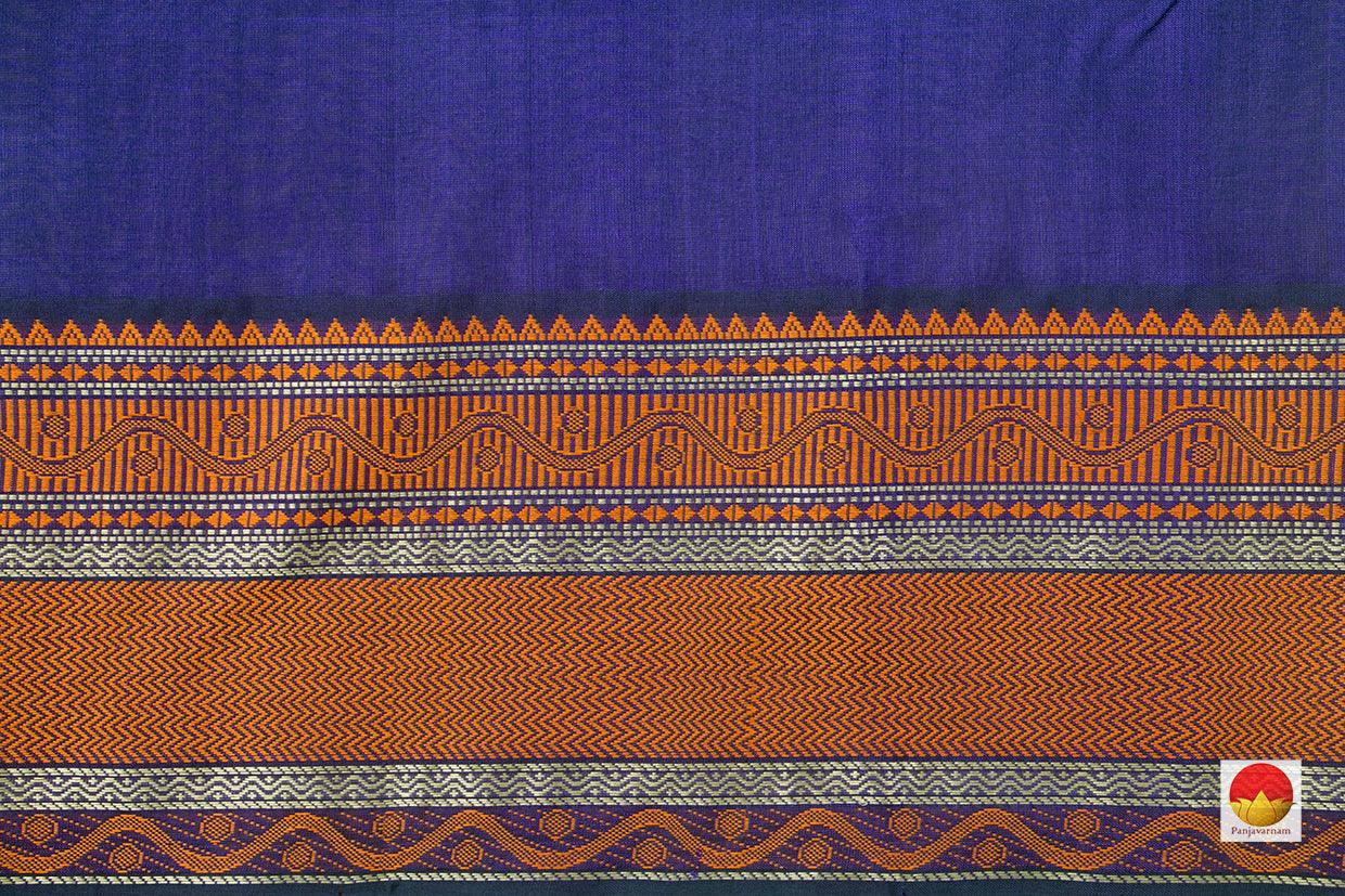 Green And Mustard Kanchi Silk Cotton Saree With Silk Thread Work Handwoven For Office Wear PV KSC 1221 - Silk Cotton - Panjavarnam