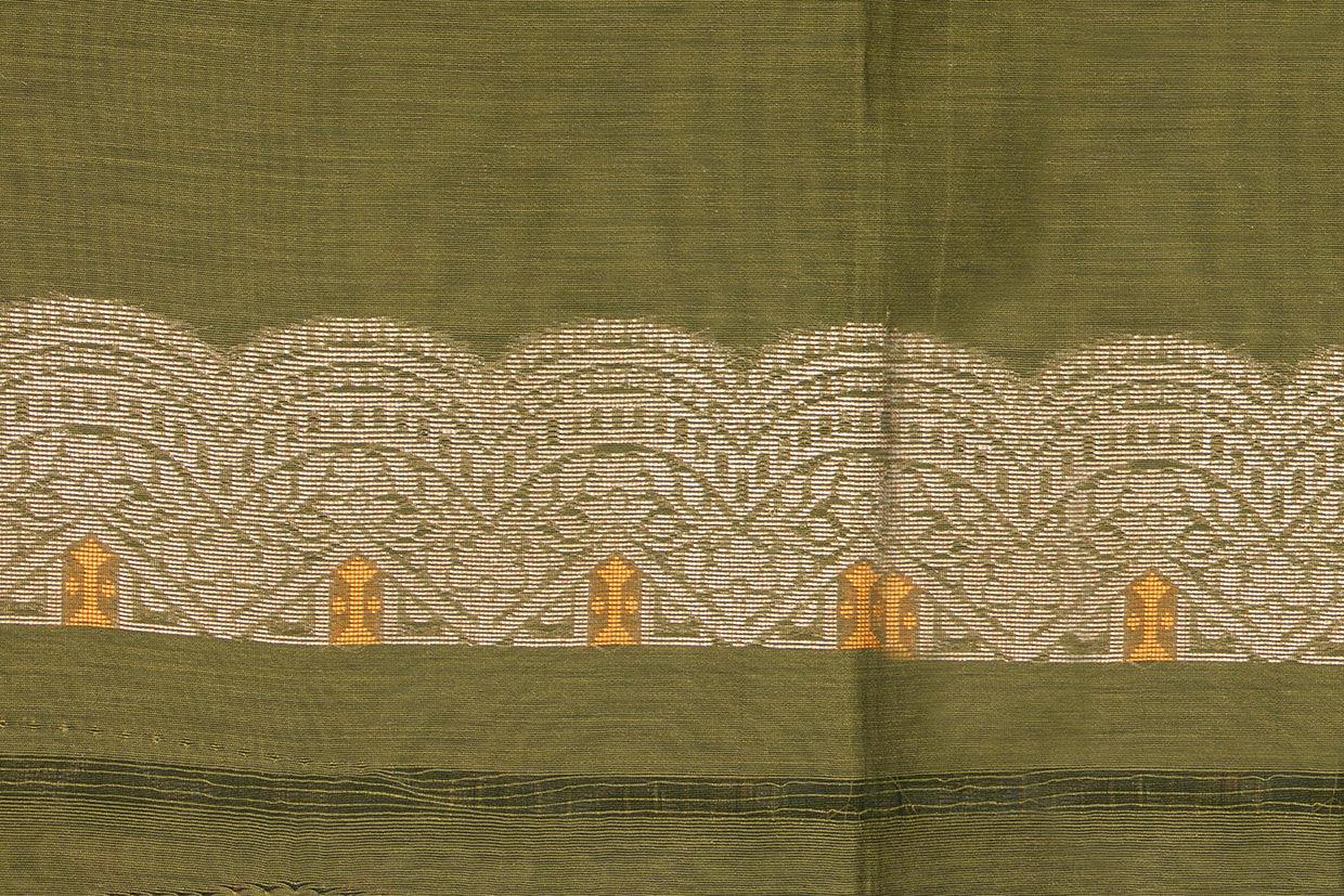 Green Banarasi Silk Cotton Saree For Party Wear PSC NYC 1104 - Silk Cotton - Panjavarnam