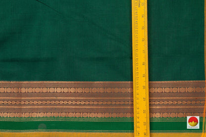 Green Chettinad Cotton Saree For Casual Wear PV SK CC 126 - Cotton Saree - Panjavarnam