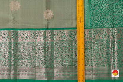 Green Handwoven Soft Silk Saree Pure Silk For Festive Wear PV KU 106 - Silk Sari - Panjavarnam
