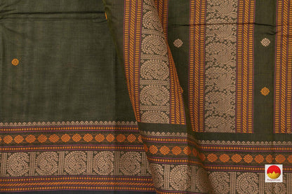 Green Kanchi Cotton Saree For Office Wear PV KC 373 - Cotton Saree - Panjavarnam