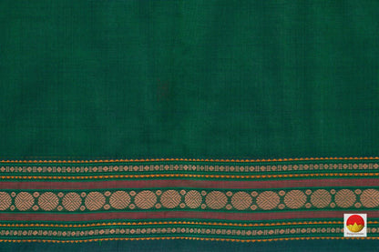 Green Kanchi Cotton Saree For Office Wear PV KC 378 - Cotton Saree - Panjavarnam