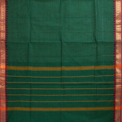 Green Kanchi Cotton Saree PV MM KC 147 - Cotton Saree - Panjavarnam PV MM KC 147