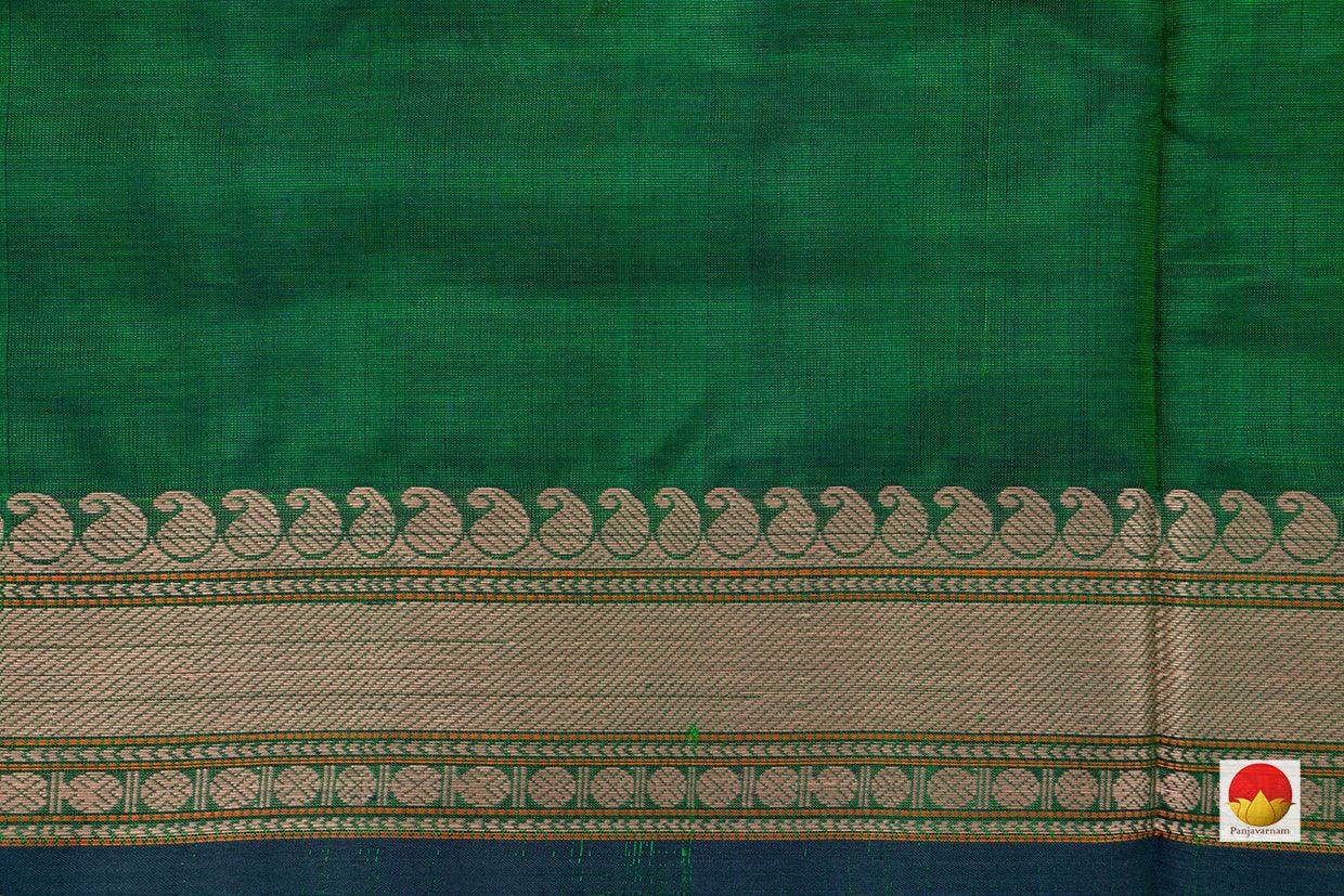 Green Kanchi Silkcotton Saree For Office Wear PV KSC 1227 - Silk Cotton - Panjavarnam