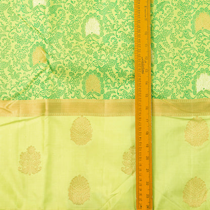Green Kanchipuram Silk Saree For Festive Wear PV NYC 1502 - Silk Sari - Panjavarnam PV NYC 1502