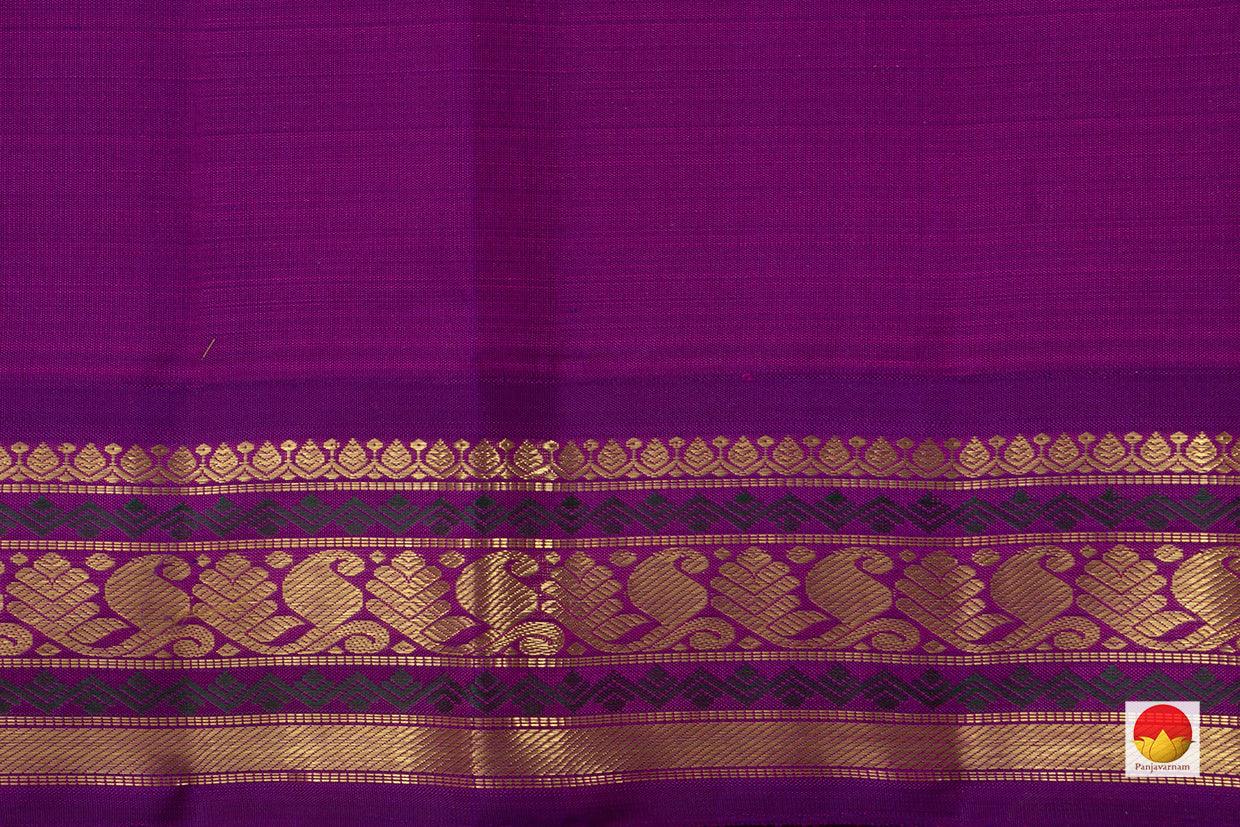 Green Kanchipuram Silk Saree Handwoven Pure Silk Pure Zari Ganga Jamuna For Wedding Wear PV NYC 788 - Silk Sari - Panjavarnam PV NYC 788