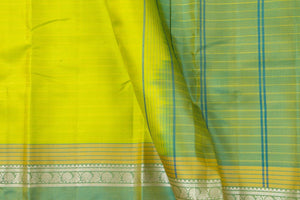 Green Kanchipuram Silk Saree Light Weight For Festive Wear PV KNN 206 - Silk Sari - Panjavarnam PV KNN 206