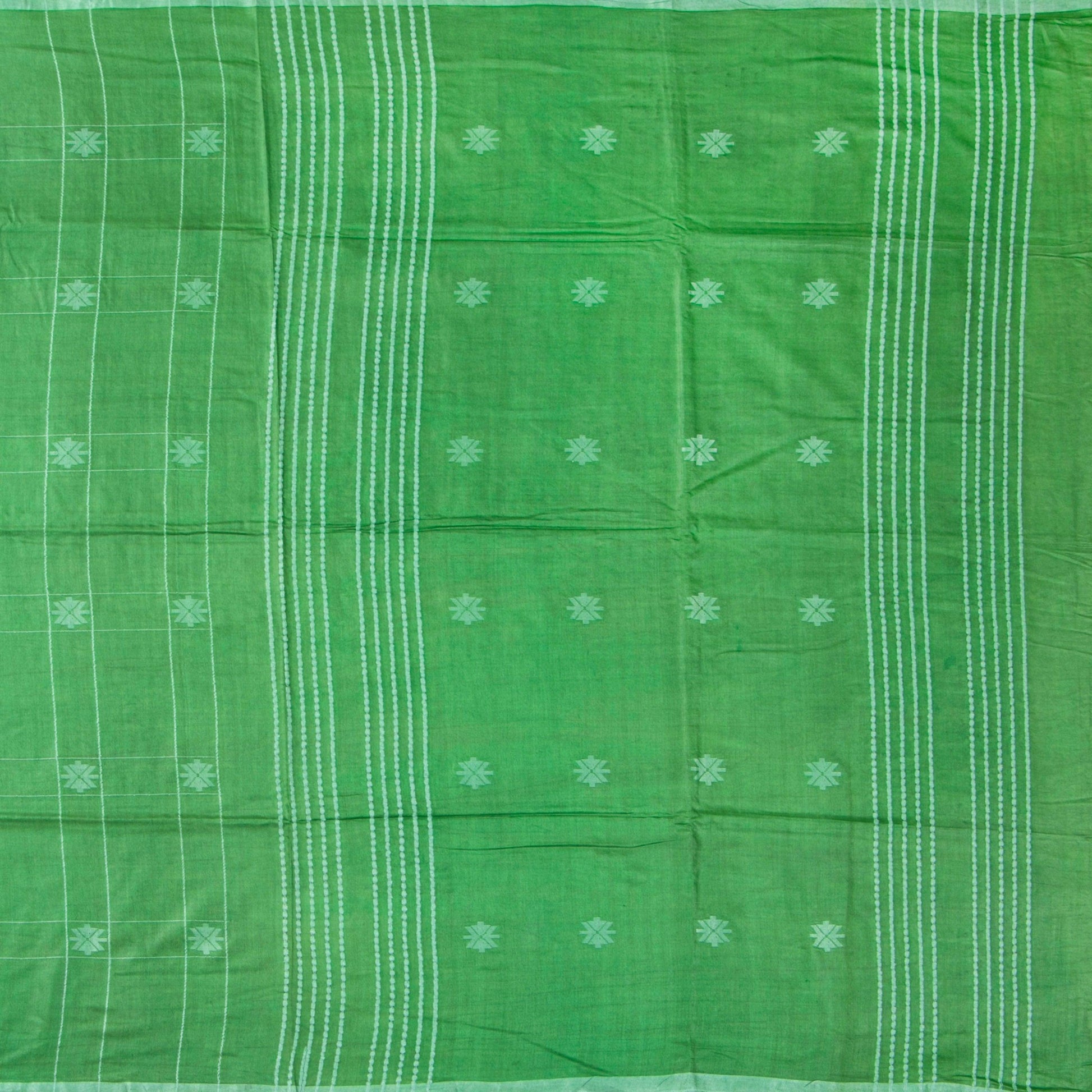 Green Tussar Silk Saree Handwoven PT 2083 - Tussar Silk - Panjavarnam PT 2083