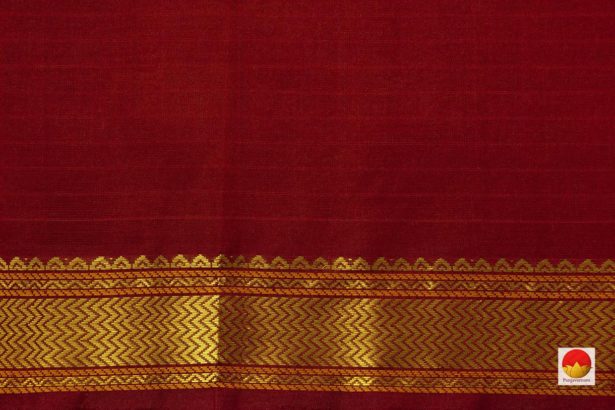 Green Zari Butta Kanchi Silk Cotton Saree With Gold Zari And Silk Thread Work Handwoven For Festive Wear PV KSC 1206 - Silk Cotton - Panjavarnam PV KSC 1206