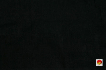 Grey And Black Pochampally Ikkat Cotton Saree Handwoven SC 159 - Cotton Saree - Panjavarnam
