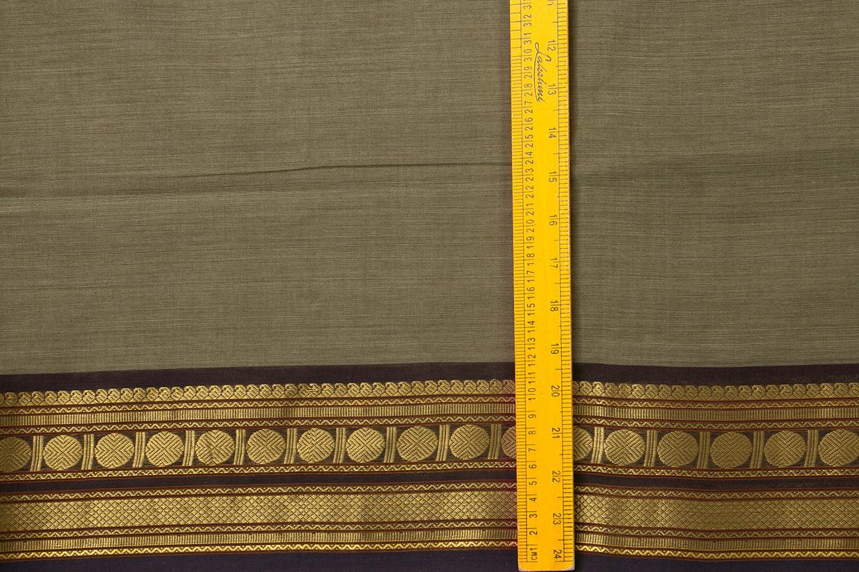 Grey and brown Kanchi Cotton Saree For Office Wear PV NYC KC 1076 - Cotton Saree - Panjavarnam