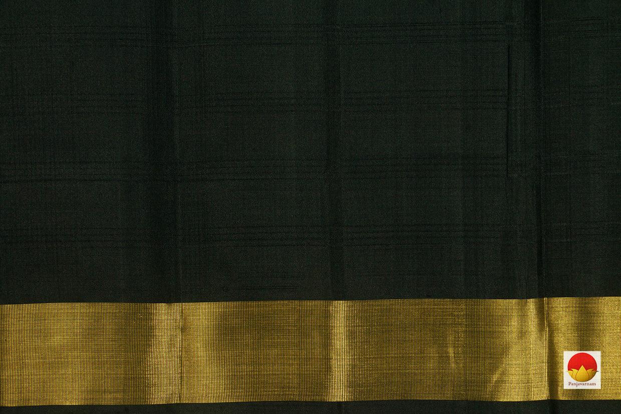 Grey Kanchipuram Silk Saree Handwoven Pure Silk For Office Wear PV KNN 119 - Silk Sari - Panjavarnam PV KNN 119