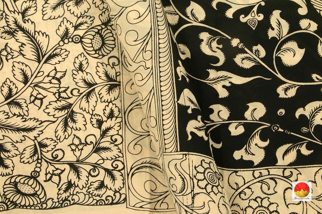 Handpainted Kalamkari Saree - Organic Dyes - PKM 554 - Kalamkari Silk - Panjavarnam PKM 554