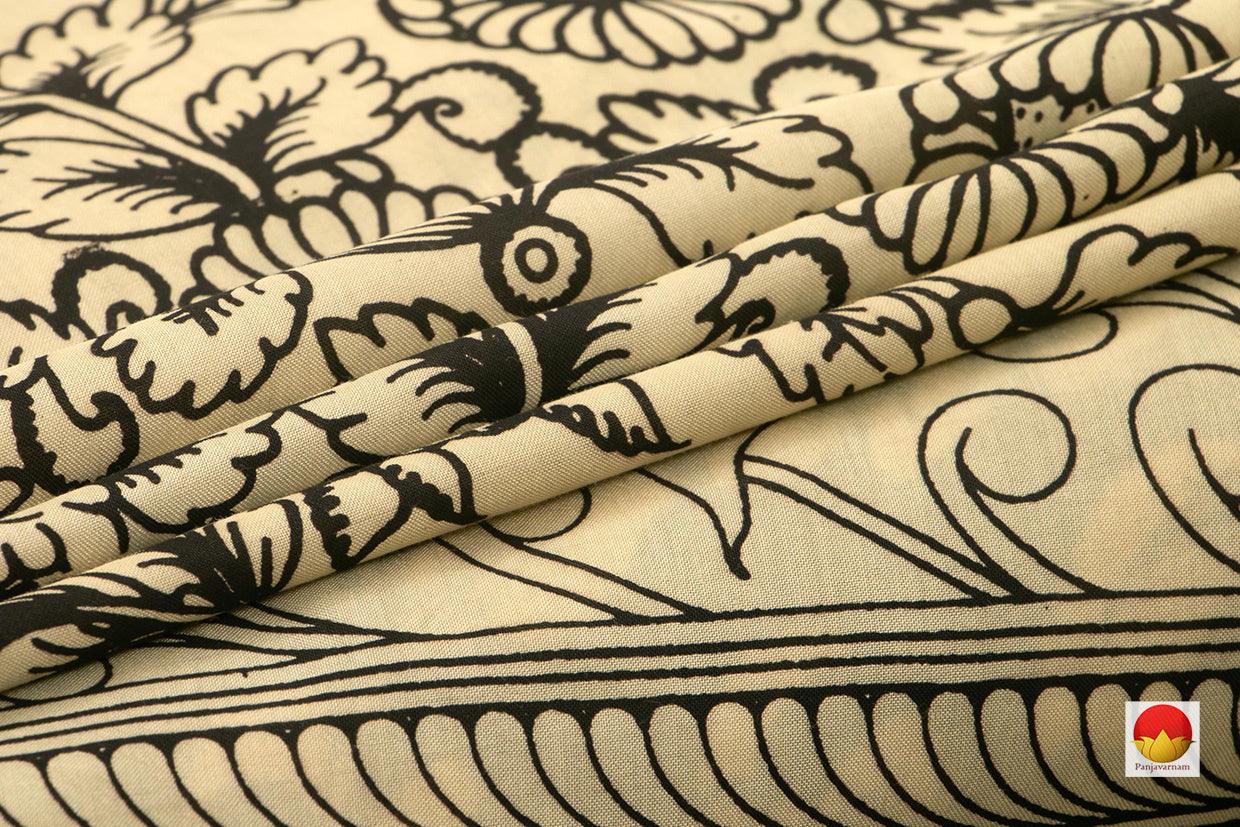 Handpainted Kalamkari Saree - Organic Dyes - PKM 554 - Kalamkari Silk - Panjavarnam PKM 554