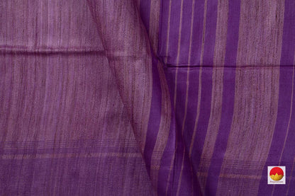 Handwoven Tussar Silk Saree - PT 730 - Silk Sari - Panjavarnam