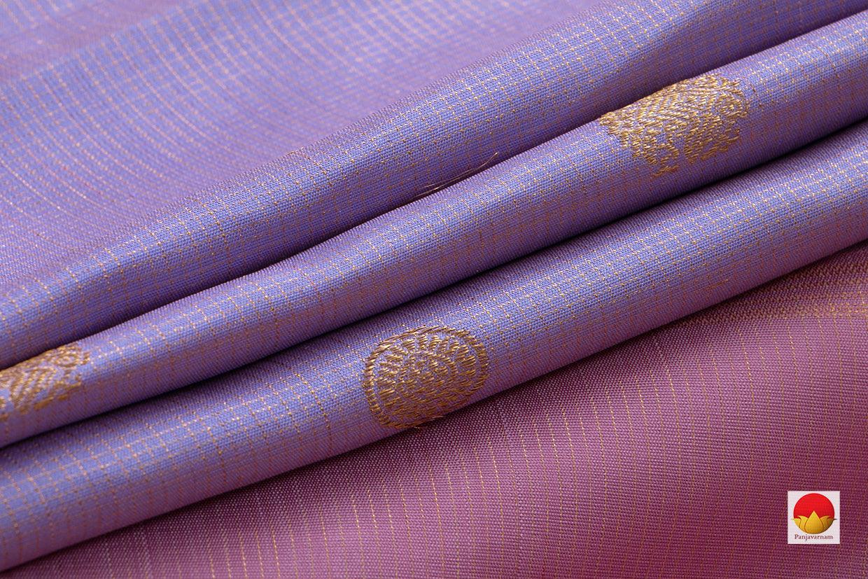 Kanchipuram Silk Saree - Handwoven Pure Silk - Pure Zari - Borderless - PV NYC 572 - Silk Sari - Panjavarnam