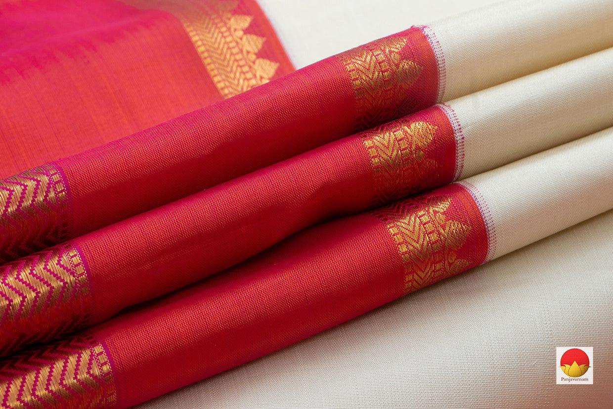 Kanchipuram Silk Saree - Handwoven Pure Silk - Pure Zari -Ganga Jamuna - PV J 148 - Silk Sari - Panjavarnam