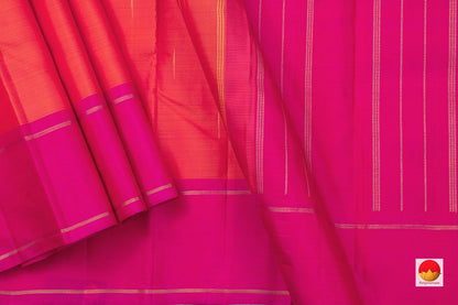 Kanchipuram Silk Saree - Handwoven Pure Silk - Pure Zari - PV GTA 31 - Silk Sari - Panjavarnam