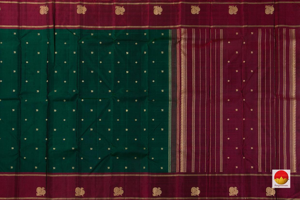 Kanchipuram Silk Saree - Handwoven Pure Silk - Pure Zari - PV GTA 39 - Silk Sari - Panjavarnam