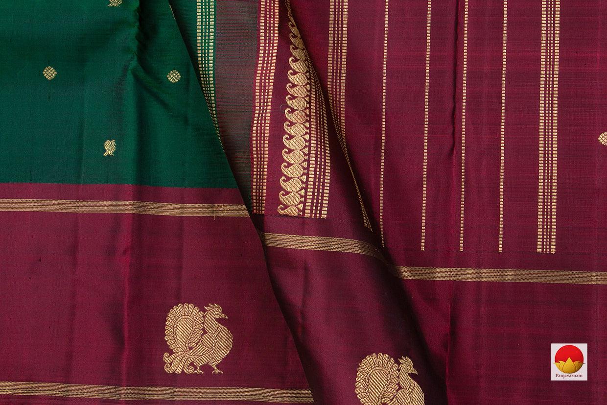 Kanchipuram Silk Saree - Handwoven Pure Silk - Pure Zari - PV GTA 39 - Silk Sari - Panjavarnam PV GTA 39