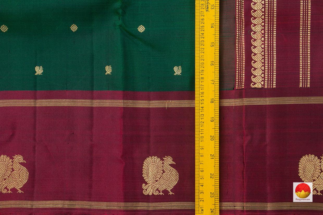 Kanchipuram Silk Saree - Handwoven Pure Silk - Pure Zari - PV GTA 39 - Silk Sari - Panjavarnam PV GTA 39