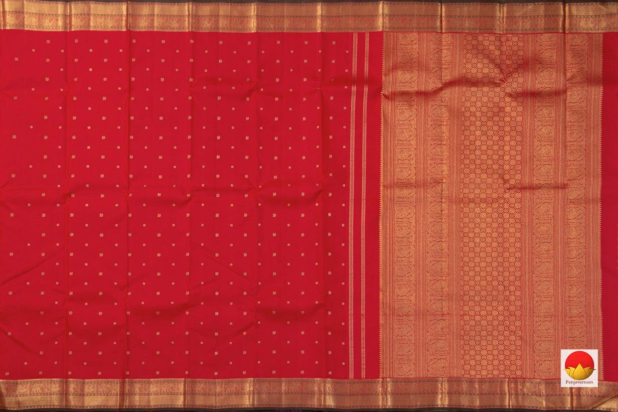Kanchipuram Silk Saree - Handwoven Pure Silk - Pure Zari - PV GTA 42 - Silk Sari - Panjavarnam
