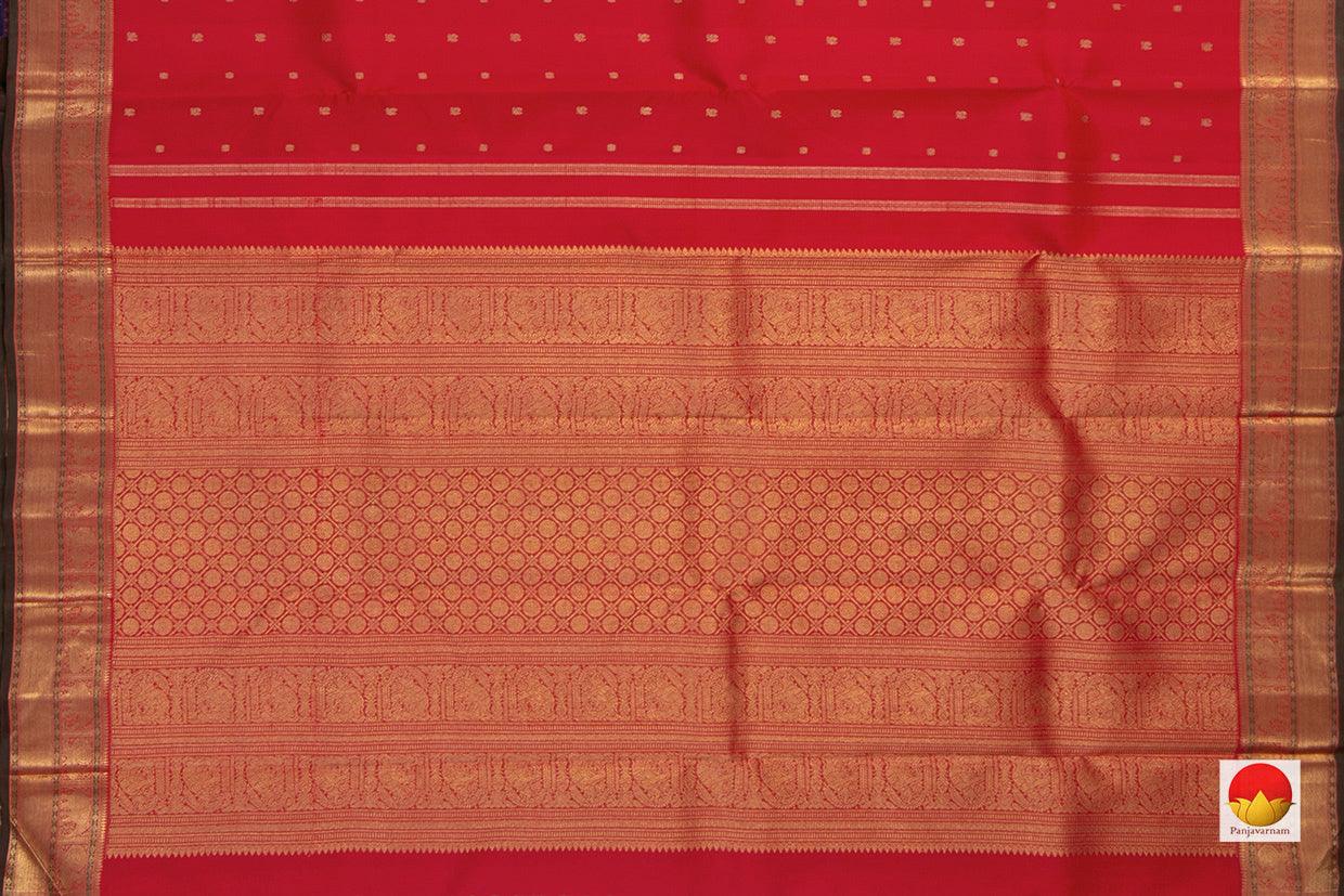 Kanchipuram Silk Saree - Handwoven Pure Silk - Pure Zari - PV GTA 42 - Silk Sari - Panjavarnam