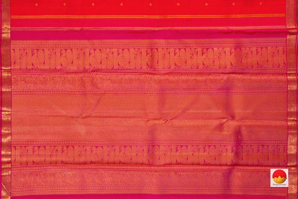 Kanchipuram Silk Saree - Handwoven Pure Silk - Pure Zari - PV GTA 57 - Silk Sari - Panjavarnam
