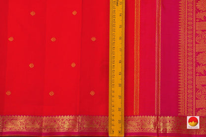 Kanchipuram Silk Saree - Handwoven Pure Silk - Pure Zari - PV GTA 57 - Silk Sari - Panjavarnam