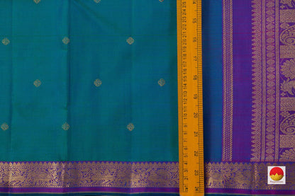 Kanchipuram Silk Saree - Handwoven Pure Silk - Pure Zari - PV GTA 58 - Silk Sari - Panjavarnam