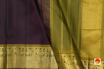 Kanchipuram Silk Saree - Handwoven Pure Silk - Pure Zari - PV J 184 - Silk Sari - Panjavarnam