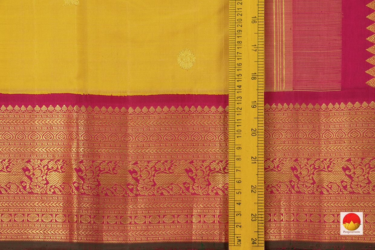Kanchipuram Silk Saree - Handwoven Pure Silk - Pure Zari - PV J 2026 - Silk Sari - Panjavarnam
