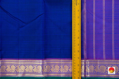 Kanchipuram Silk Saree - Handwoven Pure Silk - Pure Zari - PV J 244 - Silk Sari - Panjavarnam