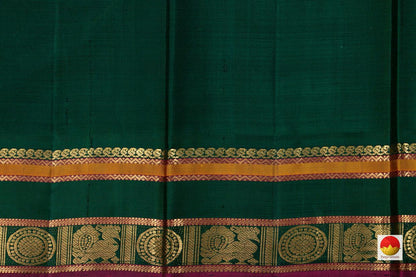 Kanchipuram Silk Saree - Handwoven Pure Silk - Pure Zari - PV J 519 - Silk Sari - Panjavarnam